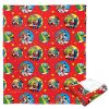 DC Comics Justice League Silk Touch Throw Blanket, 50" x 60", Heroic Holiday Helpers