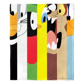 Looney Tunes; Technicolor Tunes Aggretsuko Comics Silk Touch Throw Blanket; 50" x 60"