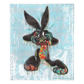 Looney Tunes; Crazy Bugs Aggretsuko Comics Silk Touch Throw Blanket; 50" x 60"