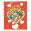 Justice League; Mom Group Aggretsuko Comics Silk Touch Throw Blanket; 50" x 60"
