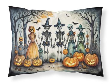 Calacas Skeletons Spooky Halloween Standard Pillowcase Lightweight Super Soft Easy Care Decorative Artwork Pillowcase, Standard