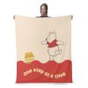 Disney Winnie the Pooh One Step Silk Touch Throw Blanket 40X60 Inches