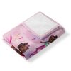 Disney The Little Mermaid Pink Mermaids Silk Touch Throw Blanket 40X50 Inches