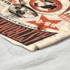 Disney Star Wars Episode 8 Vintage Signage BB8 Silk Touch Sherpa Throw Blanket 50x60 Inches