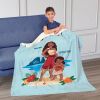 Disney Moana 2 Together Again Silk Touch Sherpa Throw Blanket 50X60 Inches