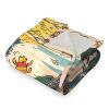 Disney Winnie the Pooh In The Wind Silk Touch Sherpa Throw Blanket 50X60 Inches