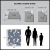 Ghost Shapes Silk Touch Throw Blanket 50X60 Inches