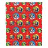 DC Comics Justice League Silk Touch Throw Blanket, 50" x 60", Heroic Holiday Helpers