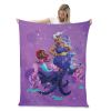 Disney Ariel Ariel And Ursula Silk Touch Throw Blanket 50X60 Inches