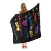 Justice League; Mom is Super Aggretsuko Comics Silk Touch Throw Blanket; 50" x 60"