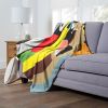 Looney Tunes; Technicolor Tunes Aggretsuko Comics Silk Touch Throw Blanket; 50" x 60"