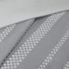 3 Piece Clipped Jacquard Duvet Cover Set