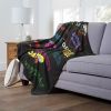Justice League; Mom is Super Aggretsuko Comics Silk Touch Throw Blanket; 50" x 60"