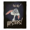 Looney Tunes; Hipsters Aggretsuko Comics Silk Touch Throw Blanket; 50" x 60"