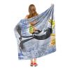 Looney Tunes; Daffy Handstand Aggretsuko Comics Silk Touch Throw Blanket; 50" x 60"