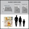 Disney Winnie the Pooh In The Wind Silk Touch Sherpa Throw Blanket 50X60 Inches