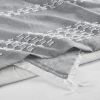 3 Piece Clipped Jacquard Duvet Cover Set