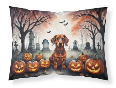 Dachshund Spooky Halloween Standard Pillowcase Lightweight Super Soft Easy Care Decorative Artwork Pillowcase, Standard (Default: Default)
